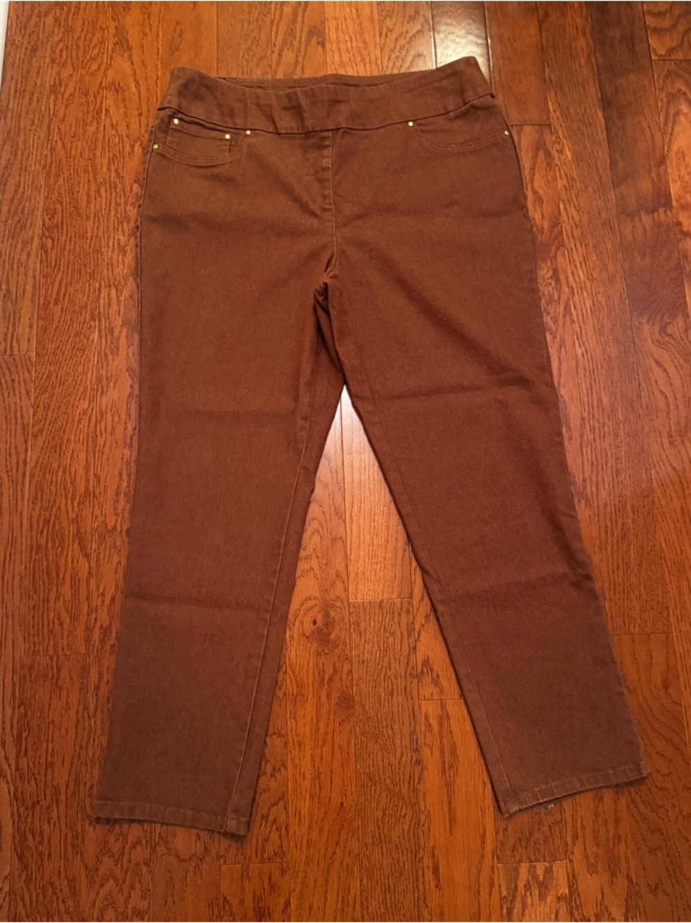 Ruby Rd. Women’s Petite Tan Straight-Leg Pants Size 16P